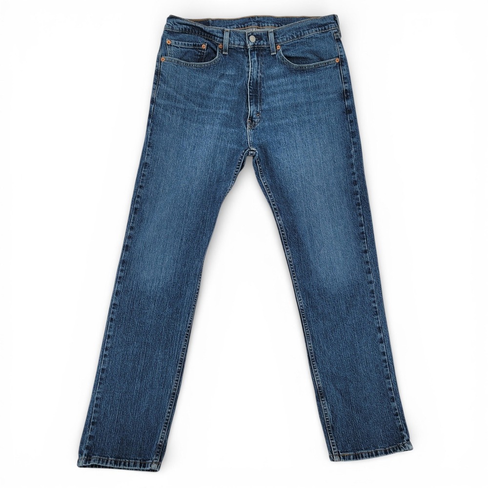 Levi's 505 Jeans Mens 36x32‎ Straight Leg Blue Denim Classic Fit EUC